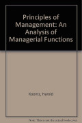 Principles Of Management An Analysis Of Managerial Functions