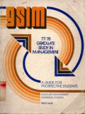 GSIM 77/78 Graduated Study In Management